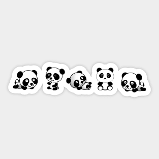 Cute panda Sticker